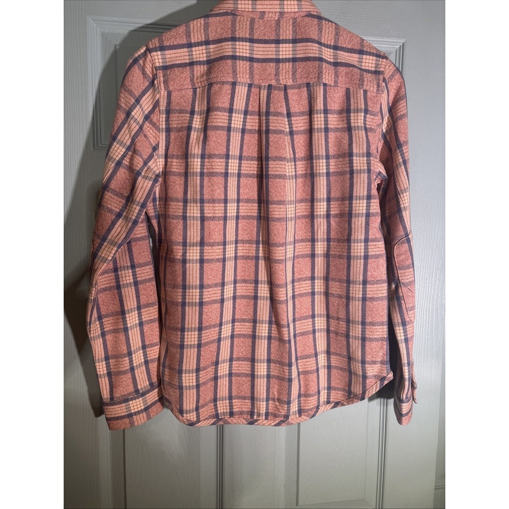 TOAD & CO - NEW w TAG - Womens S Pullover 1/4 Zip BODIE‎ Flannel Shirt Pink - Picture 9 of 14